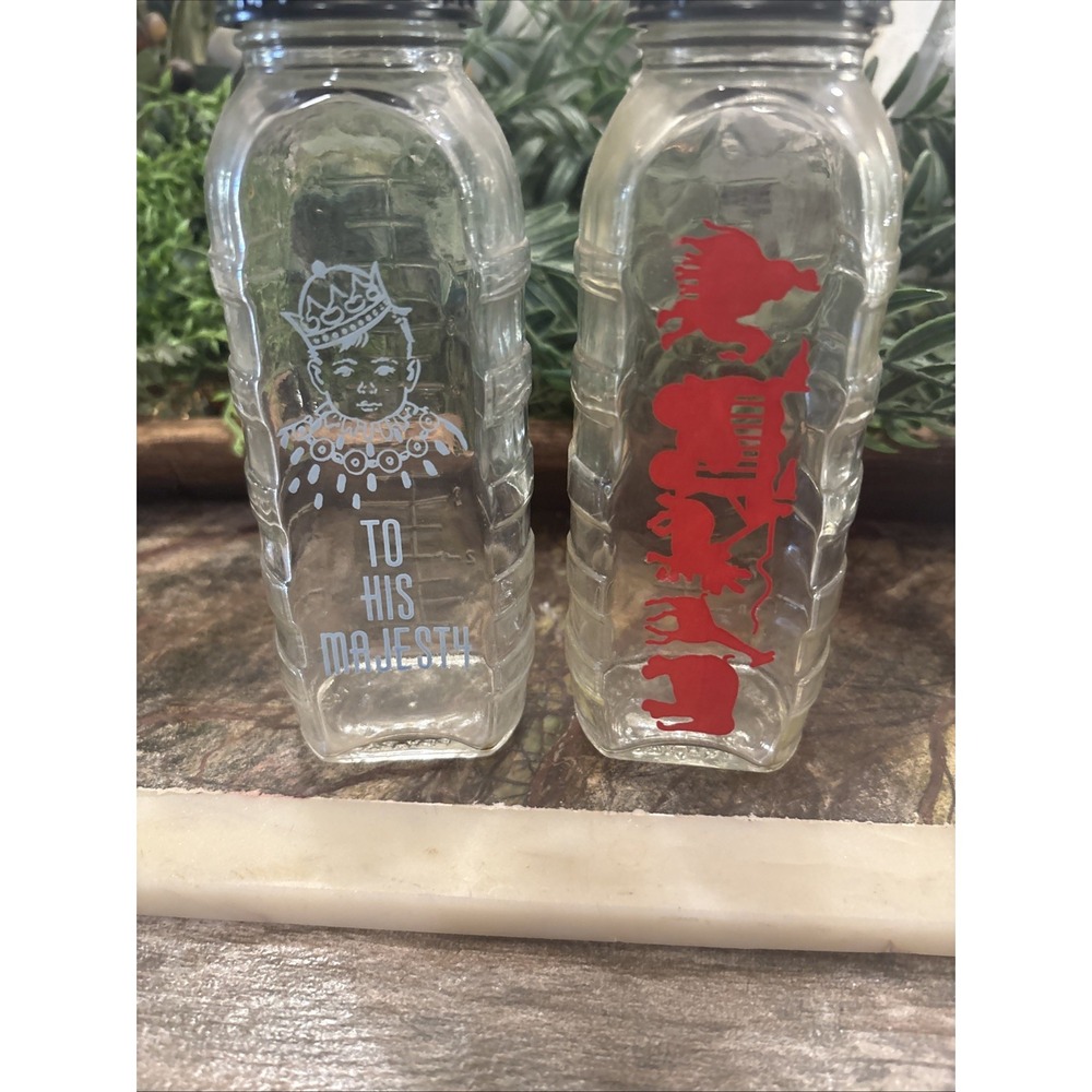 Vintage Samuel Callet Baby Bottles Set